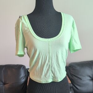 Nike Light Green Crop Top